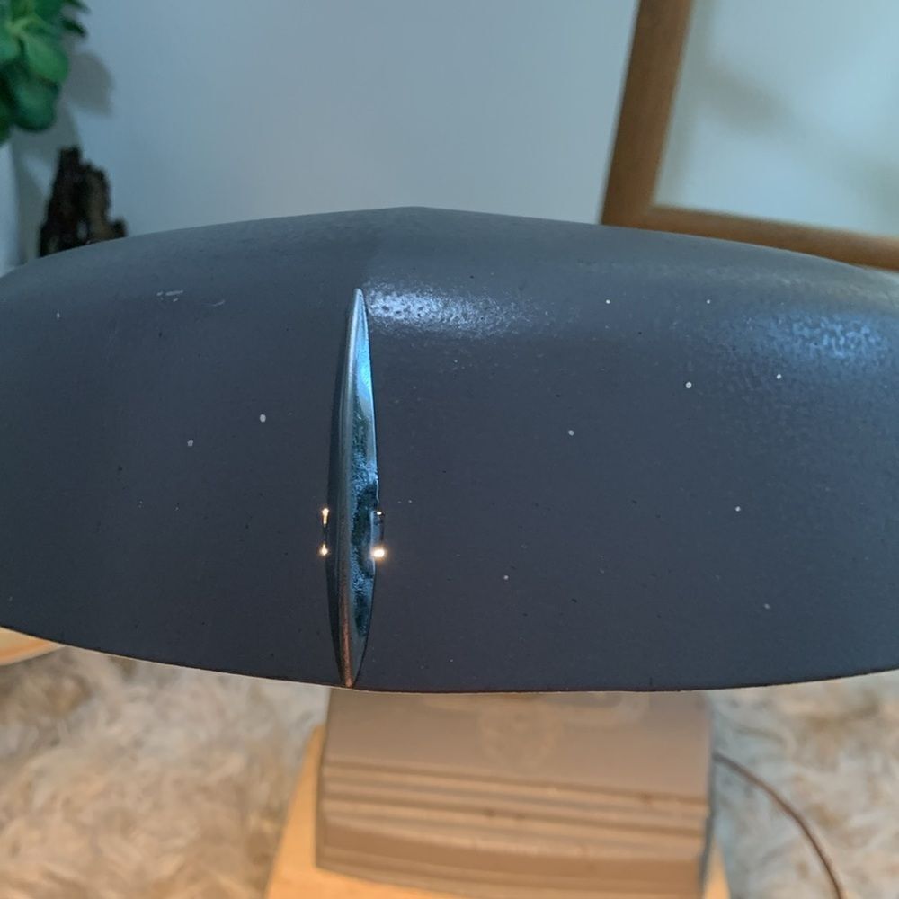 Cast Metal Grey Industrial Style Gooseneck Lamp Vintage Decor - Picture 17 of 17